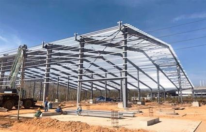 Công trình nhà xưởng Fuhua giai đoạn X  Hạng mục: Nhà xưởng CN 02 - 09A,B(W13) 