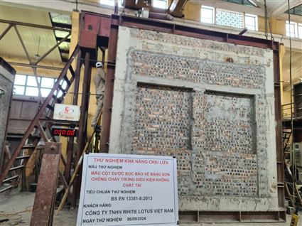 Quá trình thử nghiệm tại Viện chuyên ngành kết cấu công trình xây dựng IBST