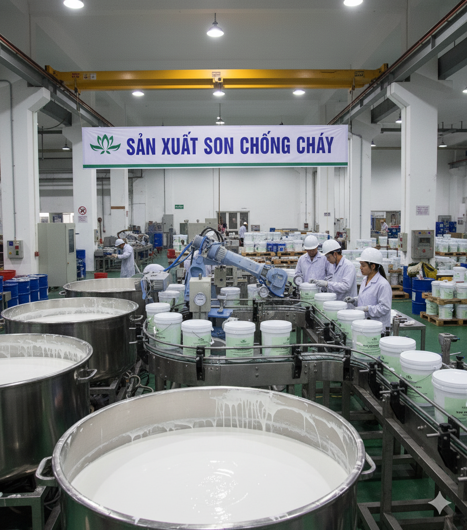 Sản xuất sơn chống cháy